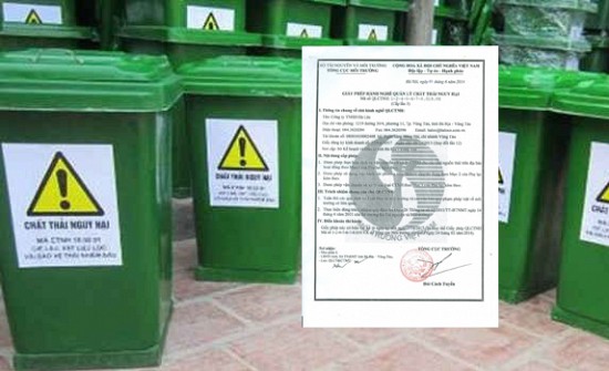 Giấy phép chứng nhận xử lý chất thải nguy hại